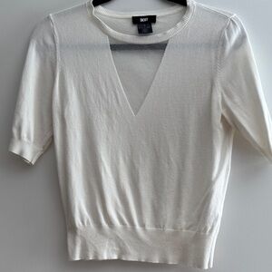 DKNY Ivory Knit Sweater